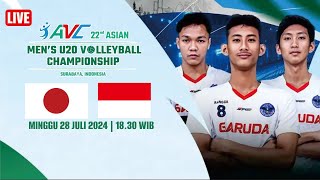 LIVE VOLLEYBALL Indonesia vs Jepang Asian Mens U20 Volleyball Championship [upl. by Cavanagh866]