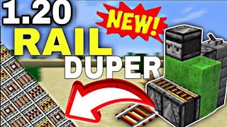 Minecraft 120  Unlimited Rail Duplication Glitch Farm  Duper Tutorial In JavaBedrockXbox [upl. by Ainatit]