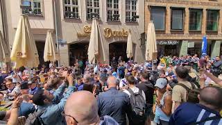 TARTAN ARMY Invade MARIENPLATZ in MUNICH [upl. by Gnilyarg]