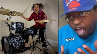 Dave Grohl VS NandiBushell EPIC Drum Battle REACTION [upl. by Oberstone]