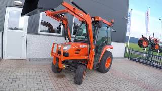 Kubota STV32 4wd HST  Voorlader  Cabine  Airco [upl. by Ahsiekahs]