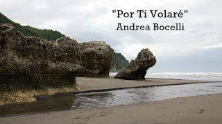 Por Ti Volaré Lyrics  Andrea Bocelli [upl. by Gazzo404]