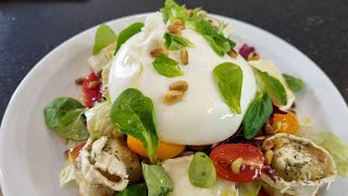 شلاضة الشيفر لعشاق الفرماج salades de chèvre 🐐 et burrata 😋😋 [upl. by Joao55]