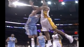 Wesley Johnson poster dunk on Danilo Gallinari Nuggets at Lakers [upl. by Notniuqal]