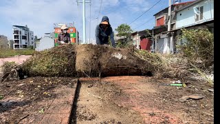 People were so happy when we cleared the weeds and trash from the sidewalks it was a meaningful job [upl. by Aserat867]