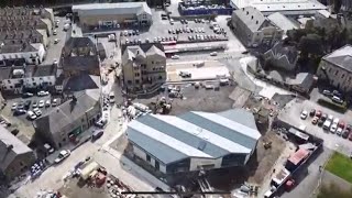 A view of when Rawtenstall Bus Station was getting first built in 2019 [upl. by Fadiman]