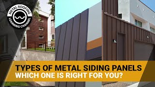 8 Types of Metal Siding And Metal Wall Panels Which Is Right For Your House [upl. by Amory]