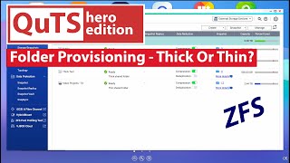 Best Volume Type For QuTS Hero  ZFS Shared Folders And Snapshots [upl. by Eilak]