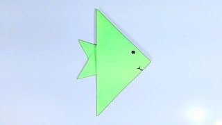 Paper Fish  How to make a Origami Paper Fish [upl. by Nikolos]