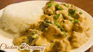 Creamy Chicken Stroganoff Recipe  Russian Cuisine  Quick and Easy Chicken Stroganoff [upl. by Reilly]