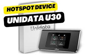 Unidata U30 Hotspot Device  Lightweight 4G LTE Mobile Hotspot  WiFi Hotspot  No SIM Required [upl. by Dierolf489]