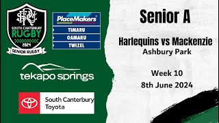 Harlequins vs Mackenzie 8th June 2024 [upl. by Atires]