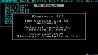 Phantasie 3 gameplay PC Game 1987 [upl. by Rexana]