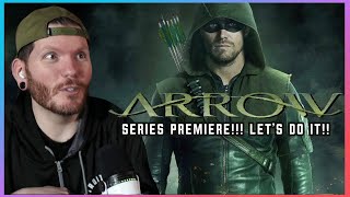 I watched the ARROW Pilot for the first time and LOVED IT  Arrow 1x1 REACTION [upl. by Nebur]