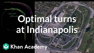 Optimal turns at Indianapolis Motor Speedway with JR Hildebrand  Physics  Khan Academy [upl. by Ressan]