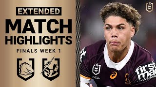 NRL 2023  Brisbane Broncos v Melbourne Storm  Extended Match Highlights Finals Week 1 [upl. by Leinaj]