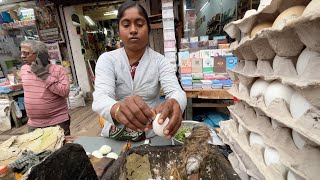 Sharmila Aunty Serves Boiled Eggs Fry  Street Food [upl. by Jewett247]