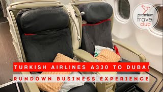 Rundown and old Turkish Airlines A330200 business class from Istanbul to Dubai [upl. by Glad]