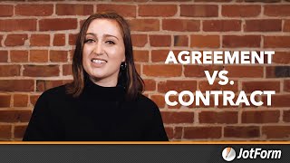 Agreement vs Contract [upl. by Sheila]