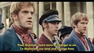 Les Misérables Volonte du Peuple French English Lyrics Paroles Version Do You Hear the People Sing [upl. by Sinoda]