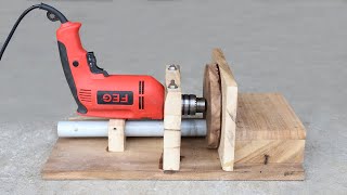 DRILL MACHINE HACK  HOW TO MAKE A DUSTLESS GRINDER  DUST SHROUD [upl. by Katzir361]