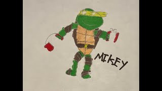 Drawing Ninja Turtle with Nate part 2 [upl. by Nipsirc]