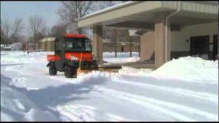 Meyer snow plough for Kubota RTV [upl. by Tergram150]