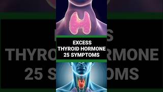 EXCESS THYROID HORMONE 25 SYMPTOMS [upl. by Eentrok]