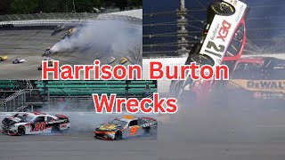 Harrison Burton Wrecks [upl. by Stasny305]