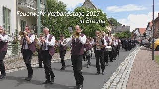 Feuerwehr Verbandstage des Wolfhager Landes in Breuna am 25 6 2017 in 4K von tubehorst1 [upl. by Nikaniki]