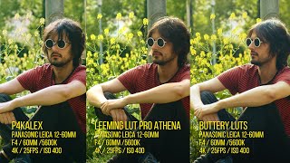 LUT comparison P4KALEX VS LEEMING LUT PRO ATHENA VS BUTTERY LUTS BMPCC4K [upl. by Eelasor552]