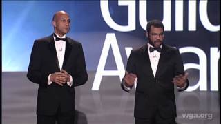 Key amp Peele demonstrate their videogame playing skills at the 2013 Writers Guild Awards [upl. by Engeddi]