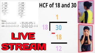 Info amp facts  H C F Maths Classes  Multiple and Factors  HCF by common division method hcf [upl. by Irmo]