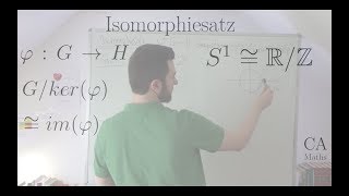 Isomorphiesatz  Beweis von S1 isomorph R modulo Z [upl. by Jaylene]