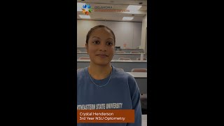 NSU Optometry students Crystal Henderson talks about experience with low vision students [upl. by Llerot320]