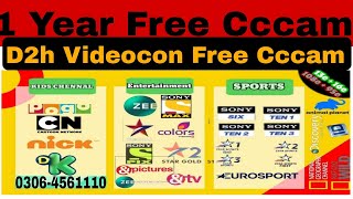 1 Year Free Cccam Sever 2022  365 Day Free line 2023 Videocon free cccam  Dishtv Free cccam Sever [upl. by Johst556]