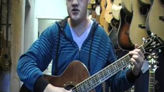 Hagstrom MOCON Mahogany Acoustic Demo [upl. by Acirahs]