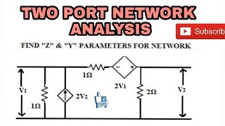 13 FIND THE Z AND Y PARAMETERS IN RESISTIVE NETWORK [upl. by Drisko53]