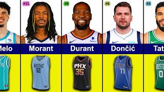 The Best Selling NBA Jerseys of The 20232024 Season  Lebron James Jerseys Stephen Curry Jerseys [upl. by Mohkos]