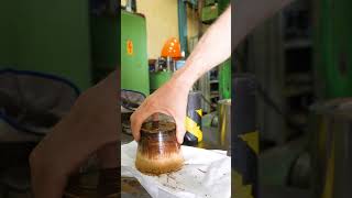 Coffee Cup Made from Coffee with 300 Ton Press ☕💥 hydraulicpress coffeelovers satisfying [upl. by Zurkow]