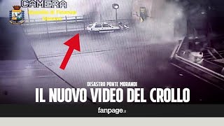 Crollo Ponte Morandi a Genova nuovo video del momento del crollo da una telecamera fissa [upl. by Namhar]