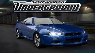 Nissan Skyline GT R R34 Spec V 1999  Customization And Test Drive  NFSU [upl. by Olympie]