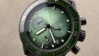 Blancpain Fifty Fathoms Bathyscaphe Chronographe Flyback 52000153B52A Blancpain Watch Review [upl. by Aelc283]