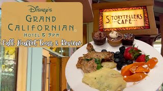 Storytellers Cafe Dinner Buffet at Grand Californian Disneyland  FULL BUFFET TOUR amp DINING REVIEW [upl. by Brande]