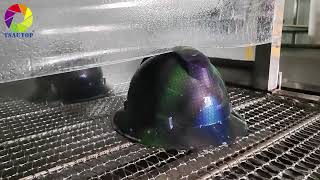 Tsautop hydro dipping for hat with carbon fiber films [upl. by Ahsaercal]