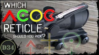 Which Acog reticle  They all work fine but which reticle is optimal [upl. by Idonna]