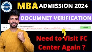 MBA Document Verification Confusion  MBA CET CAP Round Dates 2024 [upl. by Alicec]