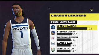 NBA 2K25 MyCAREER  90 Point Near Triple Double [upl. by Nolyag]