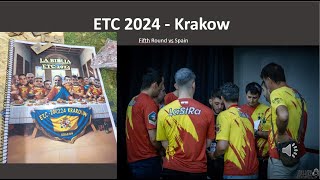 ETC Cracovie  Aout 2024  5eme Game contre lEspagne [upl. by Fruma66]