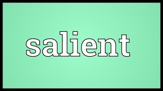 Salient Meaning [upl. by Akinot]